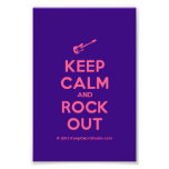 [Electric guitar] keep calm and rock out  Photo Prints