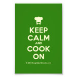 [Chef hat] keep calm and cook on  Photo Prints