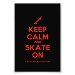 [Skateboard] keep calm and skate on  Photo Prints
