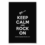 [Electric guitar] keep calm and rock on  Photo Prints