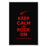 [Electric guitar] keep calm and rock on  Photo Prints
