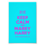 [UK Flag] keep calm and marry harry  Photo Prints