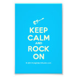 [Electric guitar] keep calm and rock on  Photo Prints