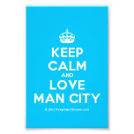 [Crown] keep calm and love man city  Photo Prints
