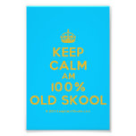 [Crown] keep calm am 100% old skool  Photo Prints