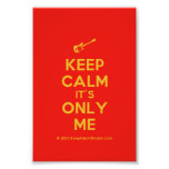 [Electric guitar] keep calm it's only me  Photo Prints