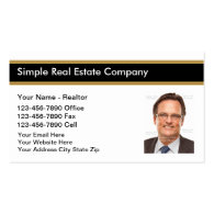 Photo Real Estate Business Cards