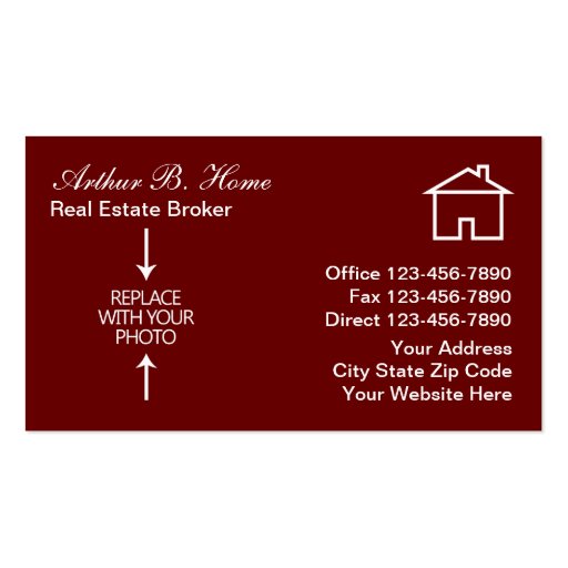 Photo Real Estate Business Cards