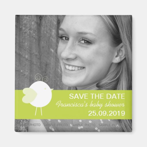 Photo Save the Date Fridge Magnets Baby Showers