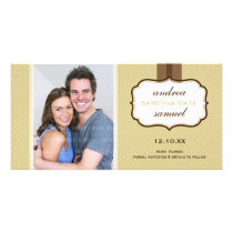 PHOTO SAVE THE DATE :: lustre 3L Personalized Photo Card