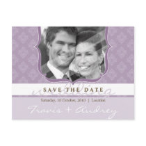 PHOTO SAVE THE DATE :: pictureframe elegance 2 postcards