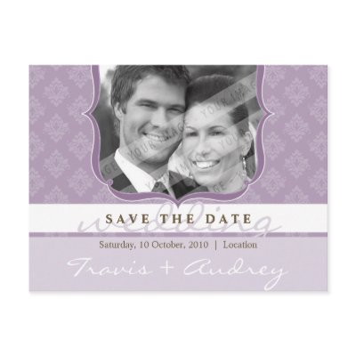 Photo Save The Date: : Pictureframe Elegance 2 Postcard