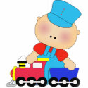 Photo Sculpture Baby Boy Train Driver photo sculptures