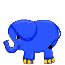 Photo Sculpture Blue Elephant photo sculptures by Shan_Darling_Gifts Photo Sculpture Blue Elephant photo sculptures