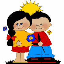 Photo Sculpture Boy Girl Best Friends photo sculptures