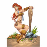 PHOTO SCULPTURE Sexy Cavewoman Pin-up by Al Rio
