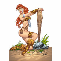PHOTO SCULPTURE Sexy Cavewoman Pin-up by Al Rio photo sculptures