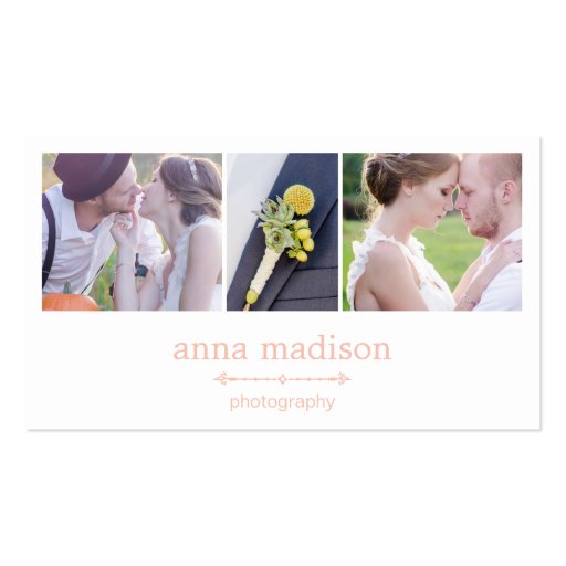 Photo Showcase Photography Business Card - Pink