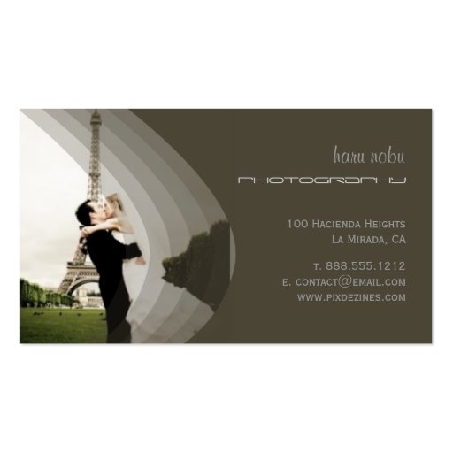 Photo template, add your own business card templates (back side)