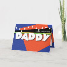 Photo Template Father's Day Card - Bright, colorful, fun, and playful! Insert a photo or a child's drawing on the inside of the card to personalize for the dad in your life. This card will certainly bring lots of smiles!