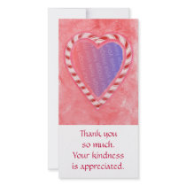 Photo thank you cards, Christmas candy heart photo cards by Cherylsart Photo thank you cards, Christmas candy heart photo cards