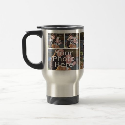 Photo Travel Mugs - Personalized 7 Pic Collage