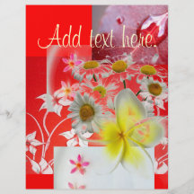 Photo Watercolor Arrangement Flyer