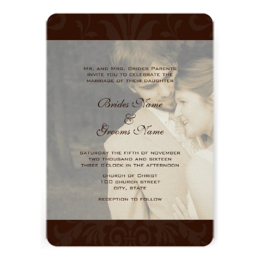 Photo Wedding Invite I marry my Friend-Chocolate