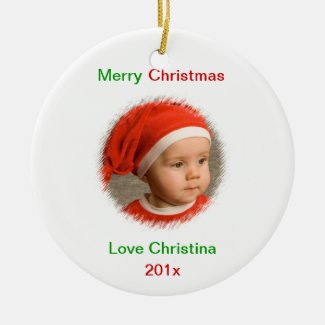 Photo Wishes Personalized Photo Ornament