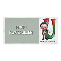 Photocard-Monogram Letter U