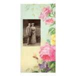 Photocard-Vintage Floral Custom Photo Card