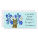 Photocard - Winter holidays with cat Photo Cards