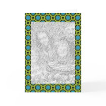 photocards Turquoise Green Circles