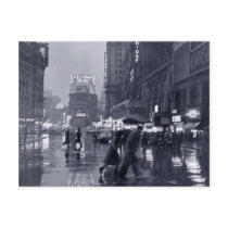 Photograph: 1940s NYC in the Rain Post Card