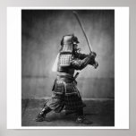 Photograph of a Samurai C. 1860 Posters