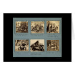 Photograph Vignettes with Custer 1862 Greeting Card