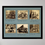 Photograph Vignettes with Custer 1862 Poster