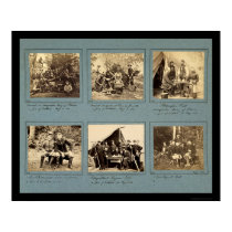 Photograph Vignettes with Custer 1862 posters