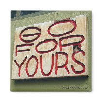 Photograph: Wooden Sign magnets