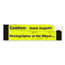 Photographer at the Wheel bumper stickers by beesplace Photographer at the Wheel bumper stickers