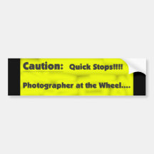 Photographer at the Wheel Bumper Stickers
