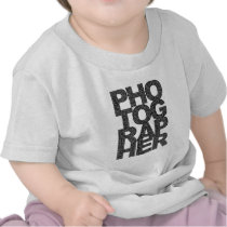 Photographer - Black Text Tee Shirts