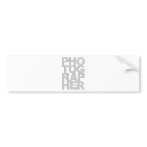 Photographer Bumper Sticker