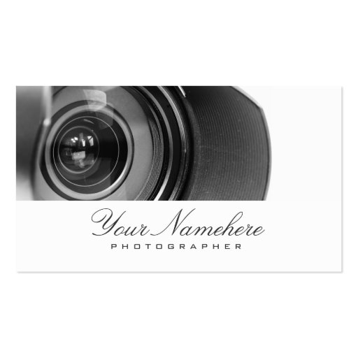 Photographer Business Cards (front side)