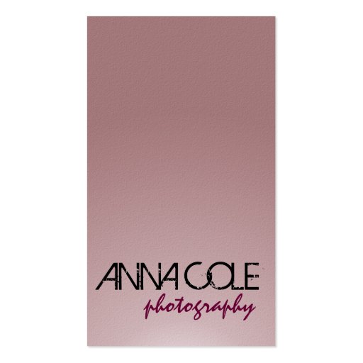 Photographer - Business Cards (front side)