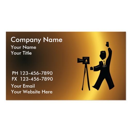 Photographer Business Cards (front side)