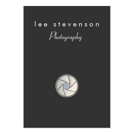 Photographer Chubby Business Card (front side)