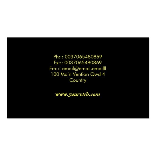 photographer colorful modern business card (back side)