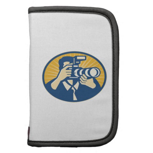 Photographer DSLR Camera Shooting Retro Planners