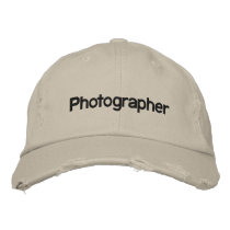 Photographer embroidered hats